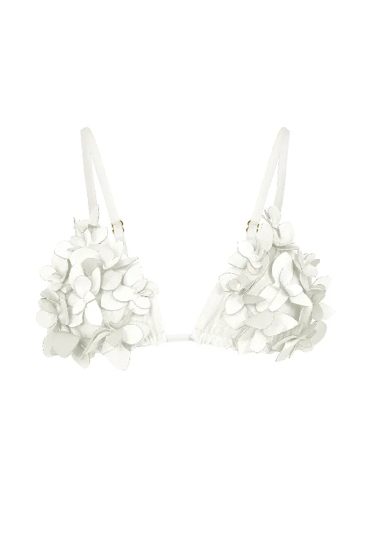 Plus Size Women's Ruffled Bikini Tops in Floral Print for a Feminine Beach Look Top Ivory Dichotomy Plus Size Women's Ruffled Bikini Tops in Floral Print for a Feminine Beach Look Top Ivory Dichotomy