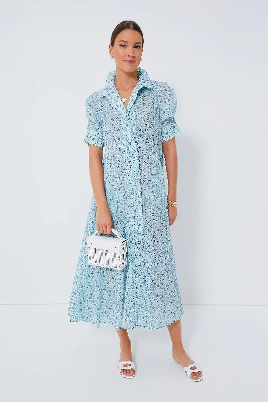 Mini dresses with polka dot patterns Blue Venetia Maxi Dress