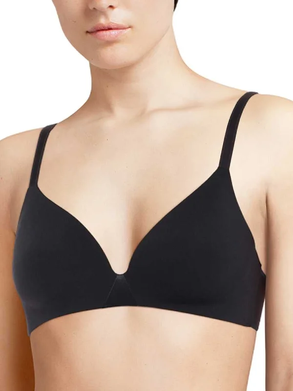 Padded underwire wired bras for extra comfort Essentiall Wirefree Triangle T-Shirt Bra - Black Padded underwire wired bras for extra comfort Essentiall Wirefree Triangle T-Shirt Bra - Black