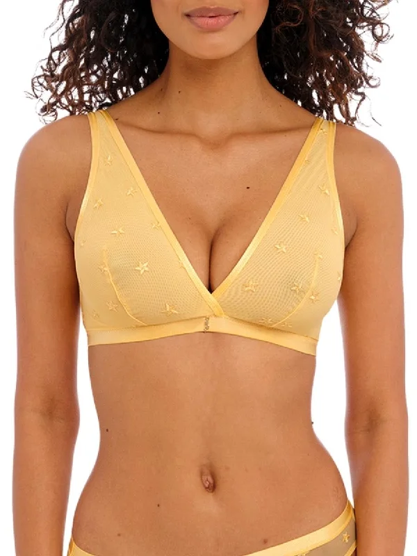 Underwire balconette sports wired bras for support​ Snapshot Star Bralette - Honeycomb