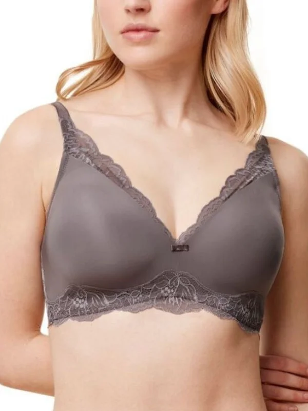 Mesh underwire wired bras for breathability and style Amourette Charm Padded Bralette - Pigeon Grey Mesh underwire wired bras for breathability and style Amourette Charm Padded Bralette - Pigeon Grey