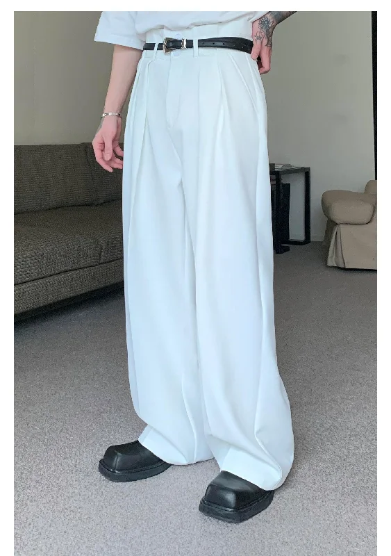 Double Waist Mopping Wide-leg Pants