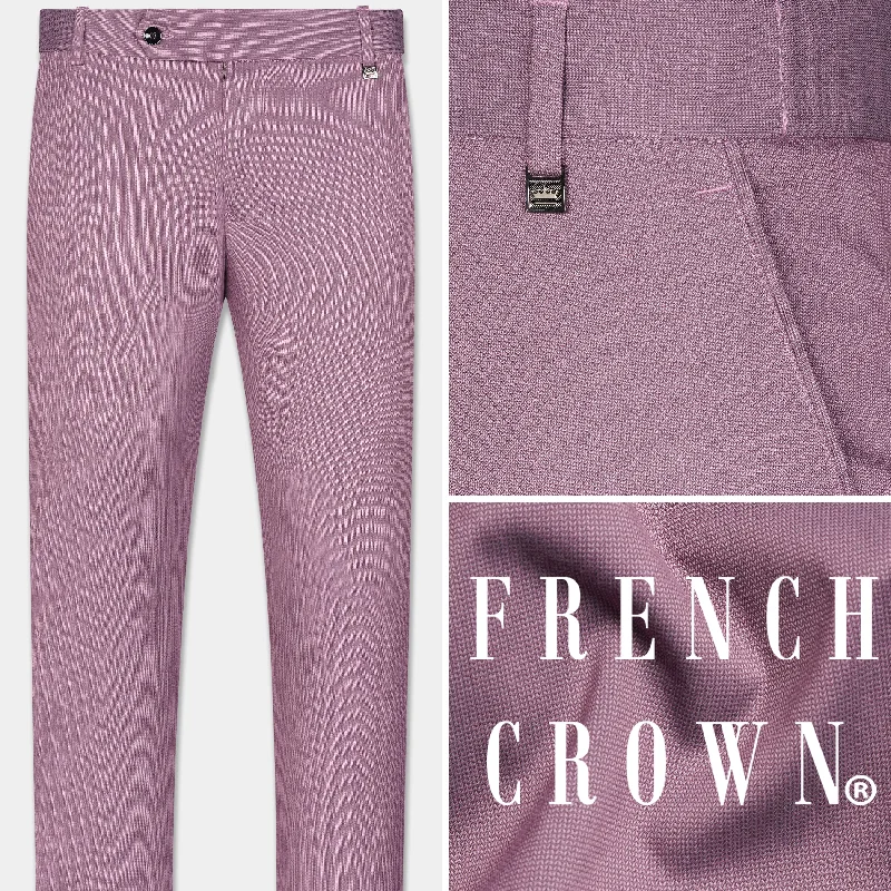 Orchid Lavender Stretchable Waistband Premium Cotton Pant