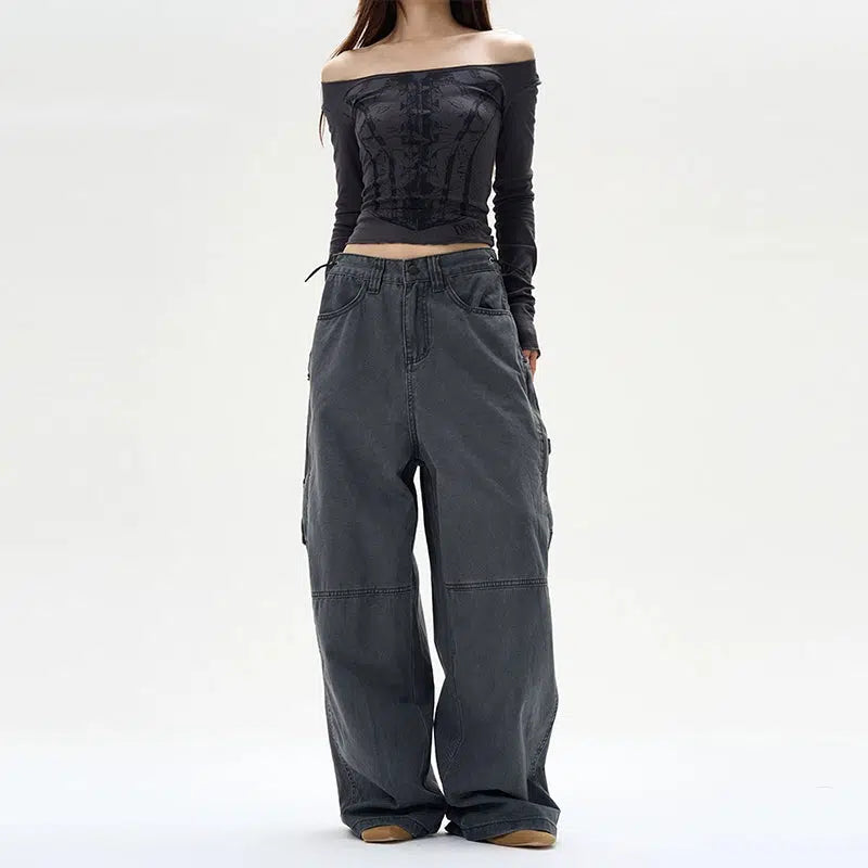 Wide-leg Casual Pants