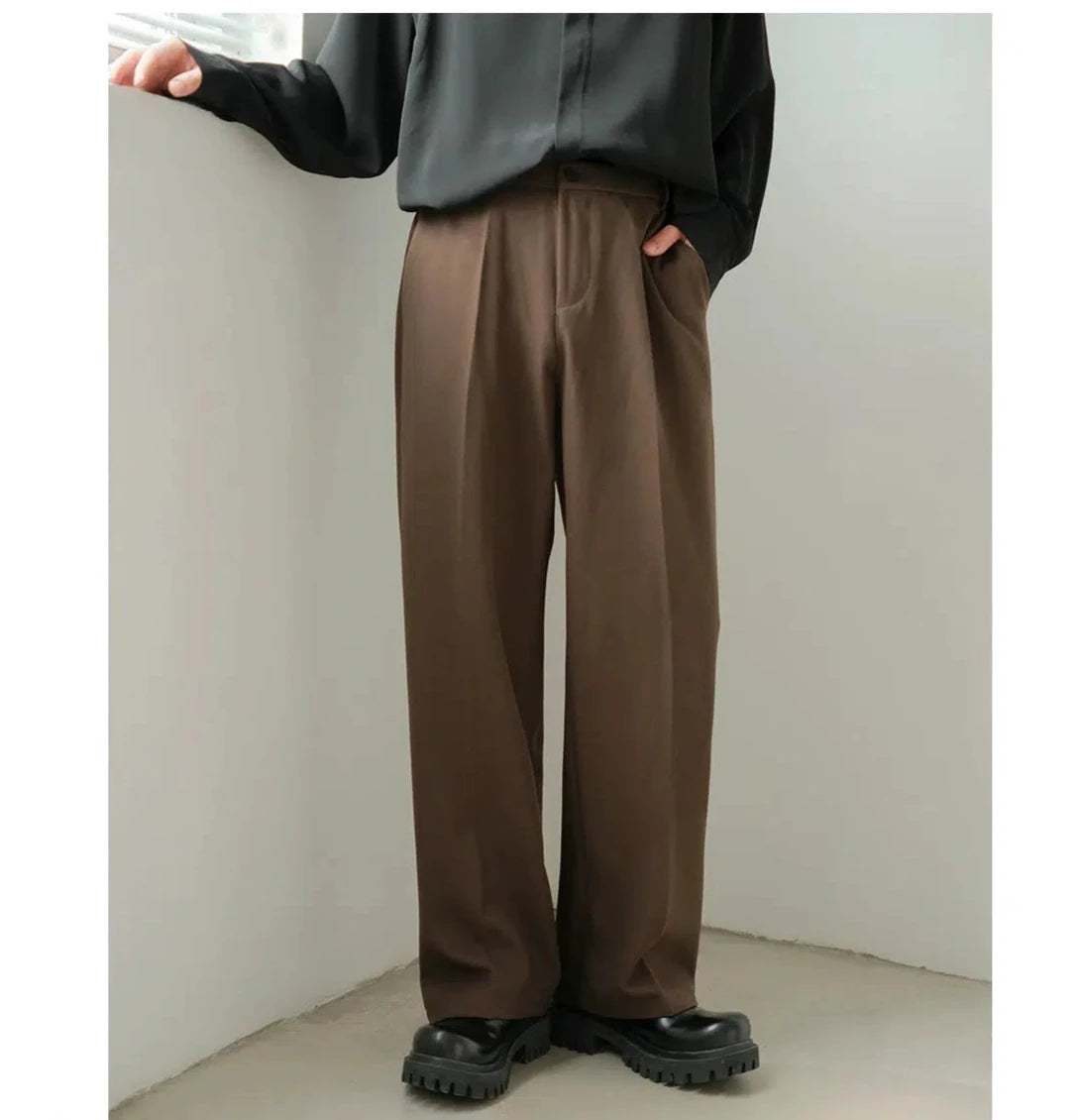 Winter Pleated Suit Pants