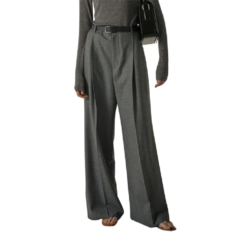 Women's High Waist Straight Suit Pants