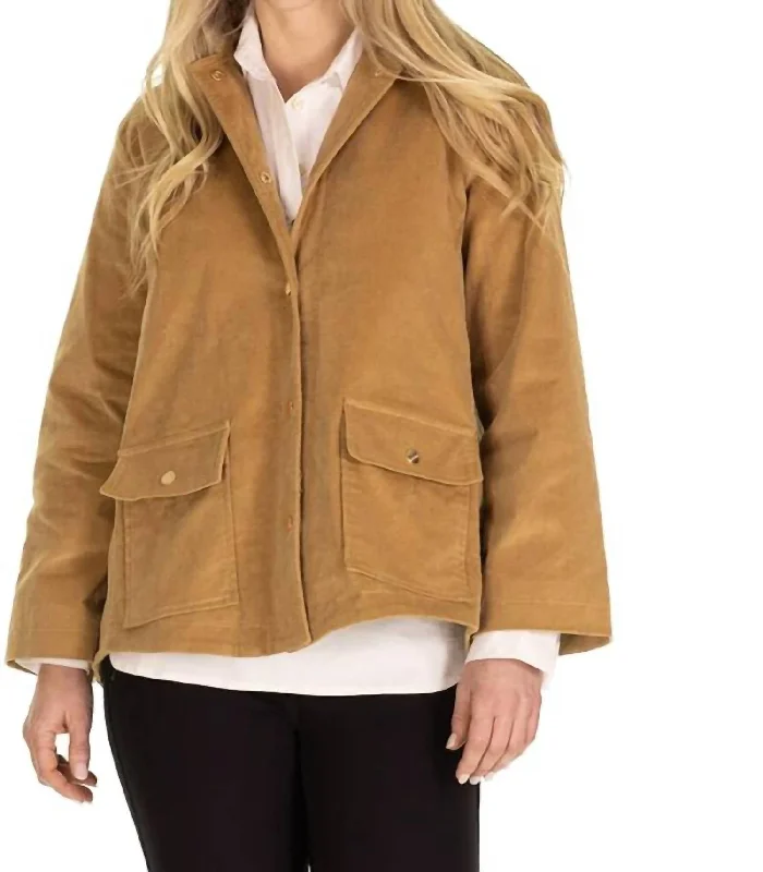 Corduroy Courtney Jacket In Camel