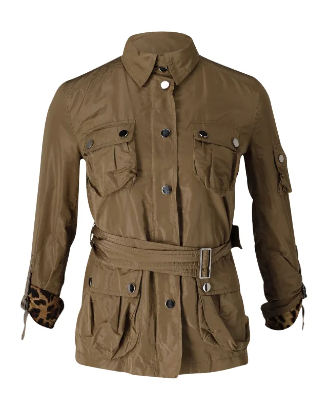 Dolce & Gabbana Safari Jacket in Brown Polyester