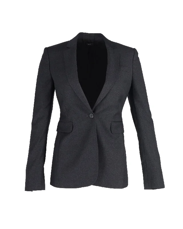 Joseph Tailored Slim Fit Blazer in Grey Wool