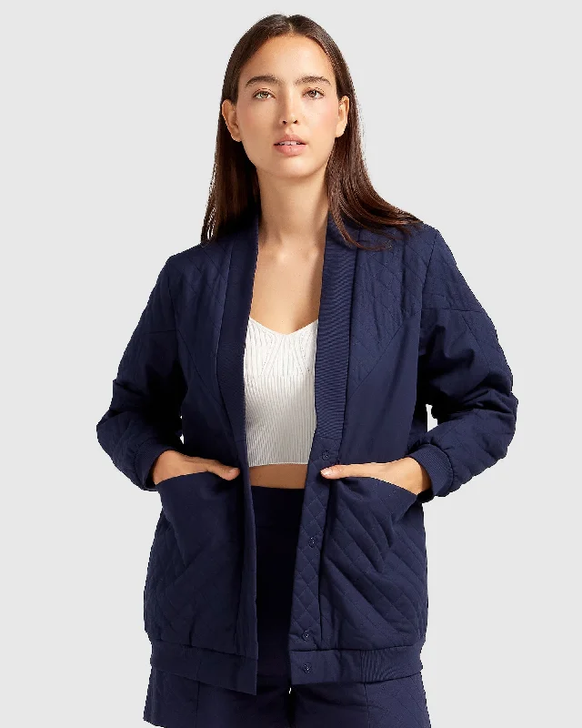 Over It Quilted Bomber