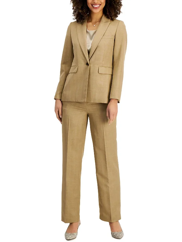 Womens Straight Leg Office Pant Suit