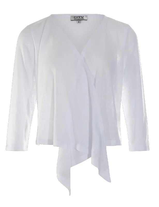 3/4 sleeve Bolero | WHITE | 7091A1