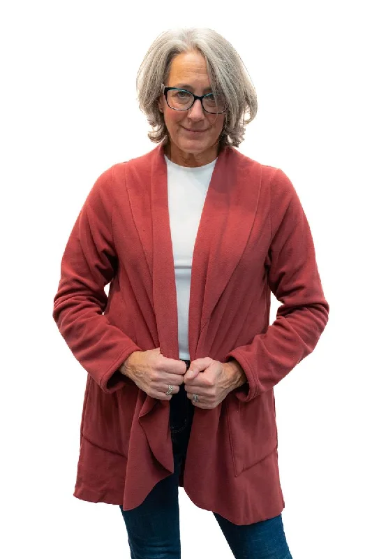 Polar Fleece Shawl Cardigan