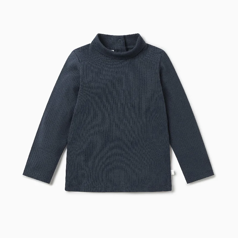 Ribbed Roll Neck Top