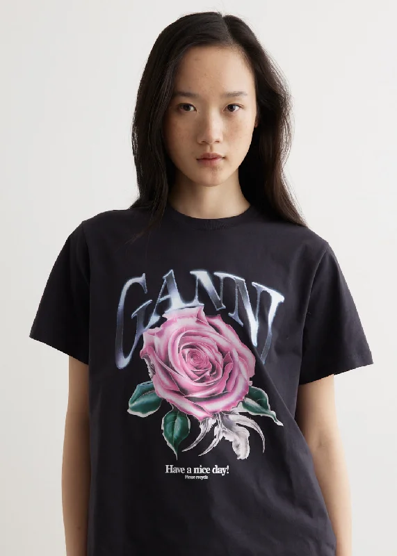 Basic Jersey Rose Relaxed T-Shirt