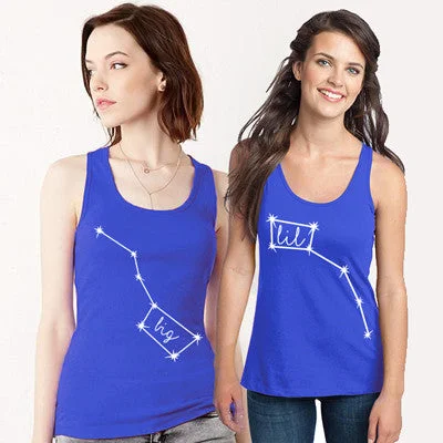 Printed Big & Little Dipper Flowy Sorority Tank - Bella B8800 - CAD