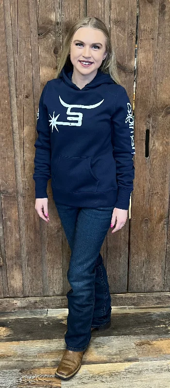 Ladies Navy Hoodie