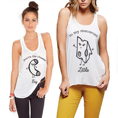 Mac & Cheese Flowy Sorority Tank - Bella B8800 - SUB