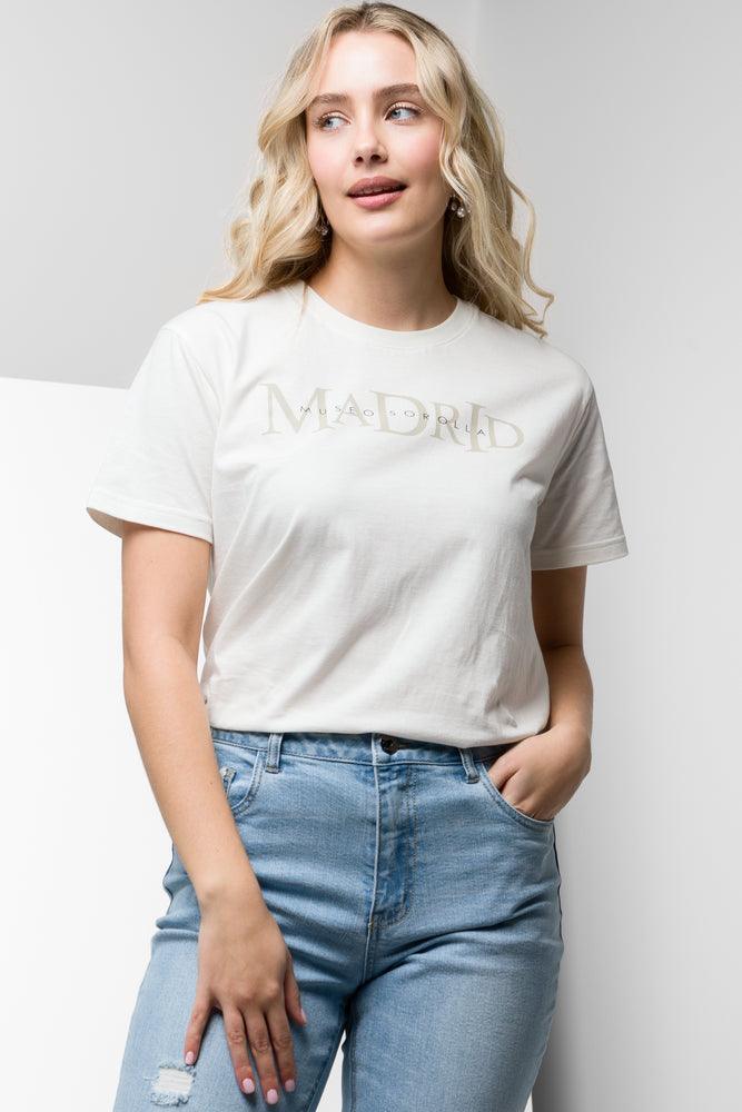 Madrid Printed T Shirt Milk