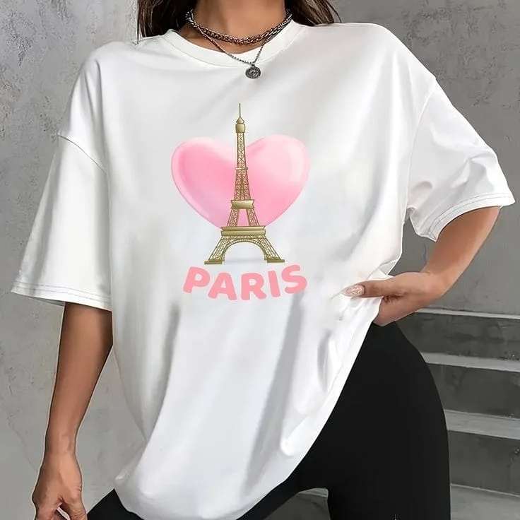 Paris women's oversized tshirt