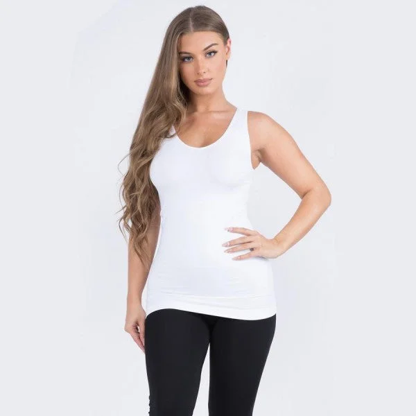 Seamless Tank in White