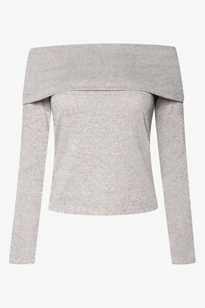 Slouchy Knit Top Oatmeal