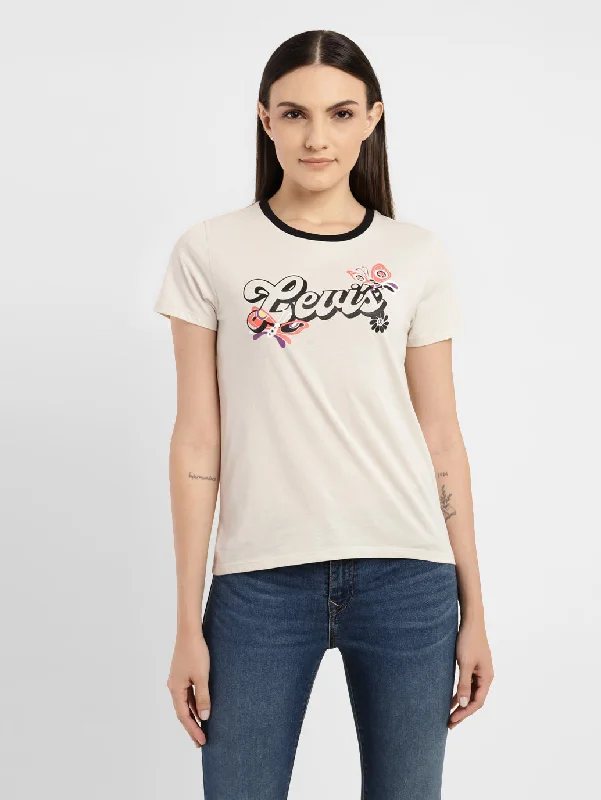 Women's Graphic Print Crew Neck T-shirt