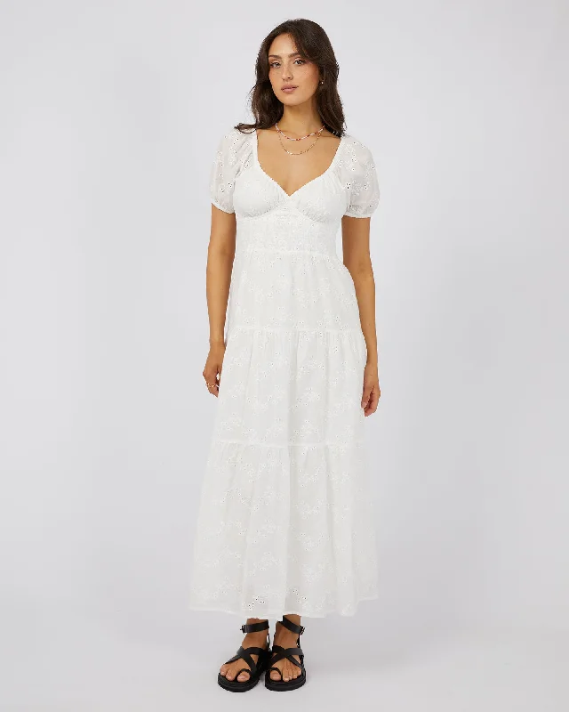 All About Eve Sutton Broderie Maxi Dress Vintage White