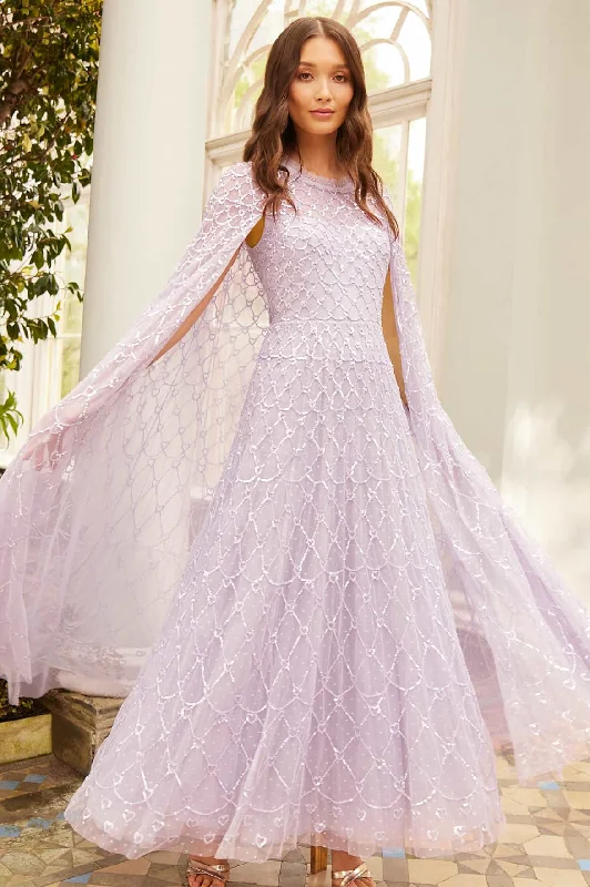 Heart Lattice Ankle Gown