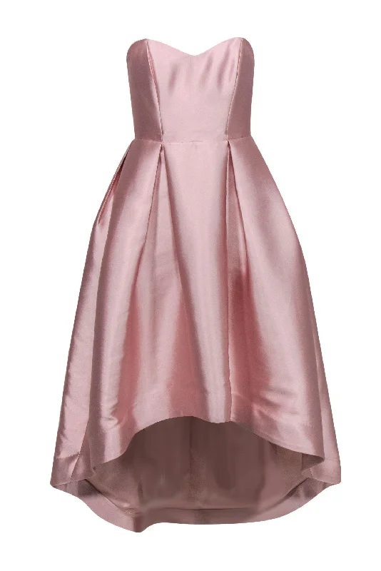 Backless Women Dress for a Sexy and Alluring Look at Evening Events Backless Women Dress for a Sexy and Alluring Look at Evening Events Parker - Blush Pink Strapless High-Low "Roxanne" Gown Sz 0 Backless Women Dress for a Sexy and Alluring Look at Evening Events Backless Women Dress for a Sexy and Alluring Look at Evening Events Parker - Blush Pink Strapless High-Low "Roxanne" Gown Sz 0