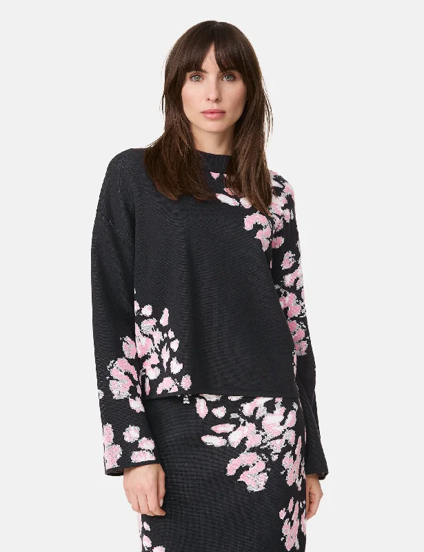 Pullover with Floral Print