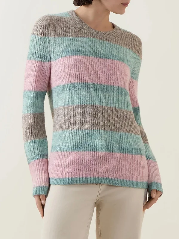 Pullover with Block Stripes