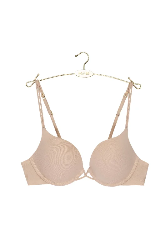 seamless bras for invisible under clothes Bra with a cross - back strap design for a trendy look Rose & Bare Little Lift Bra | Light Beige/Shade 1 seamless bras for invisible under clothes Bra with a cross - back strap design for a trendy look Rose & Bare Little Lift Bra | Light Beige/Shade 1